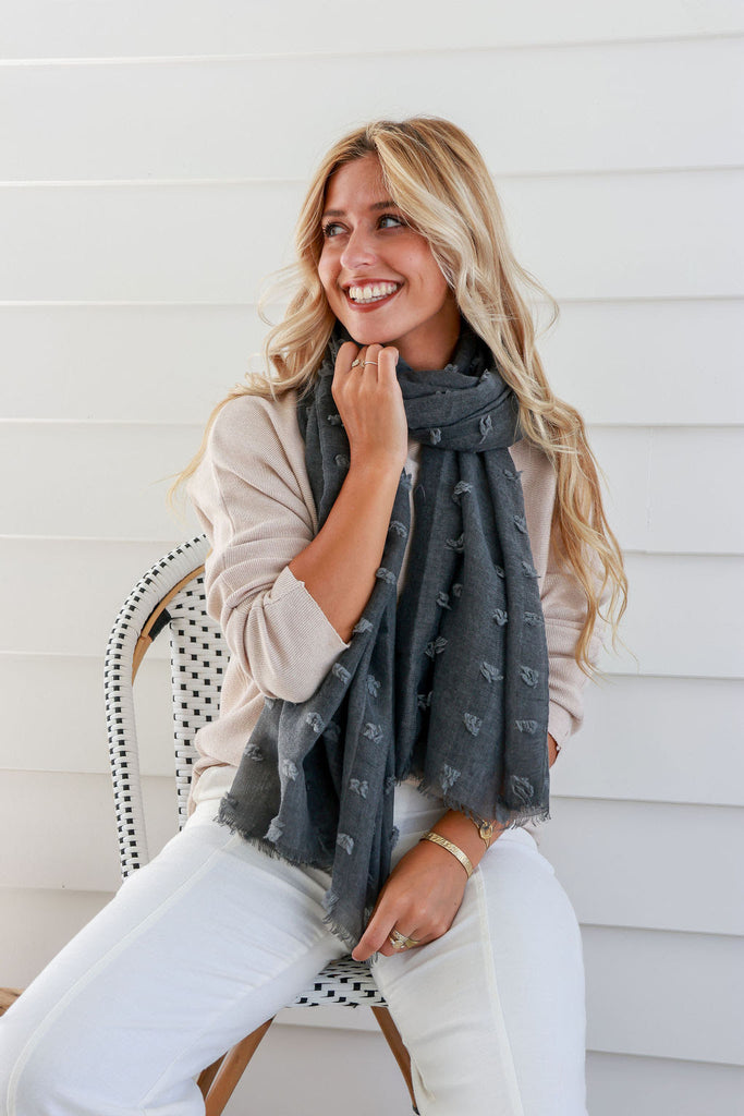 Fleck  Scarf - Black