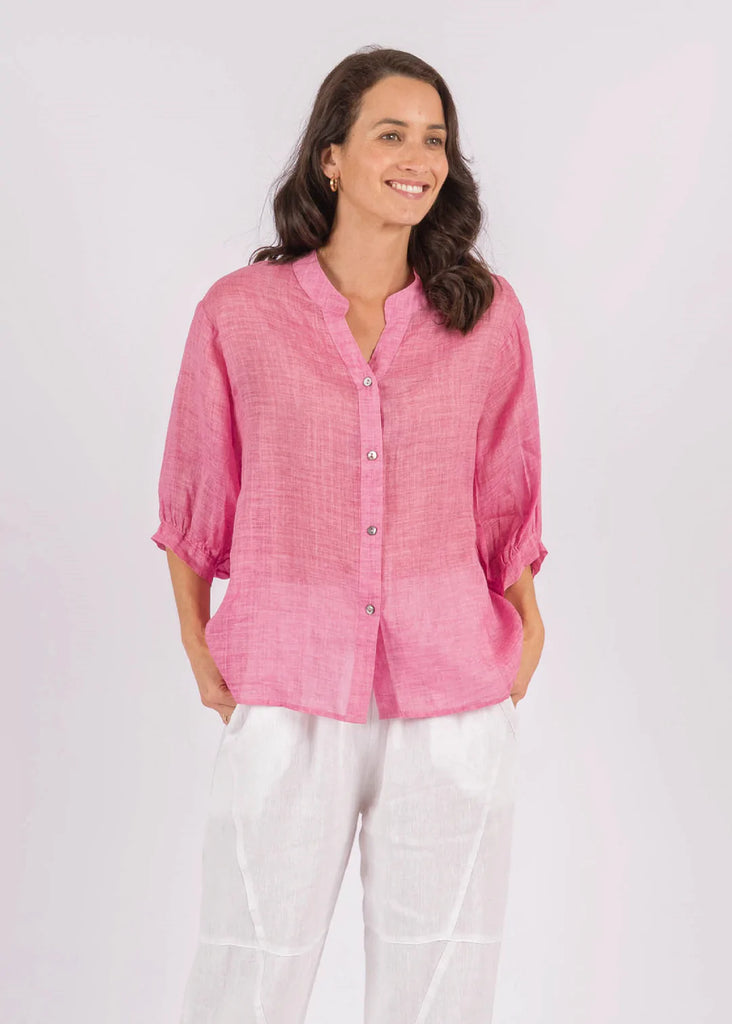 Aurora Blouse - Hot Pink