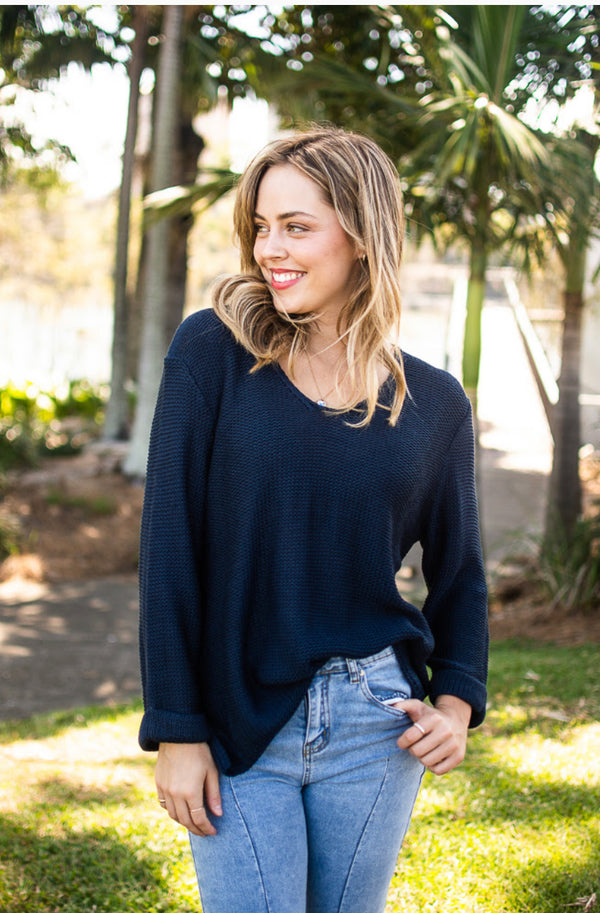 Lucy Knit - Navy