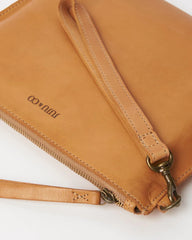 Juju & Co Large Flat Pouch - Tan