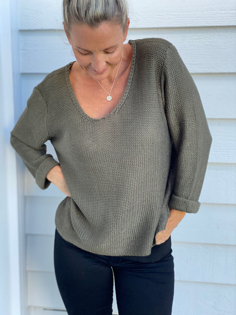 Lucy Knit - Olive