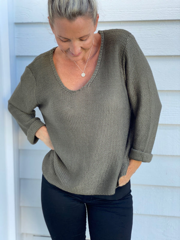 Lucy Knit - Khaki